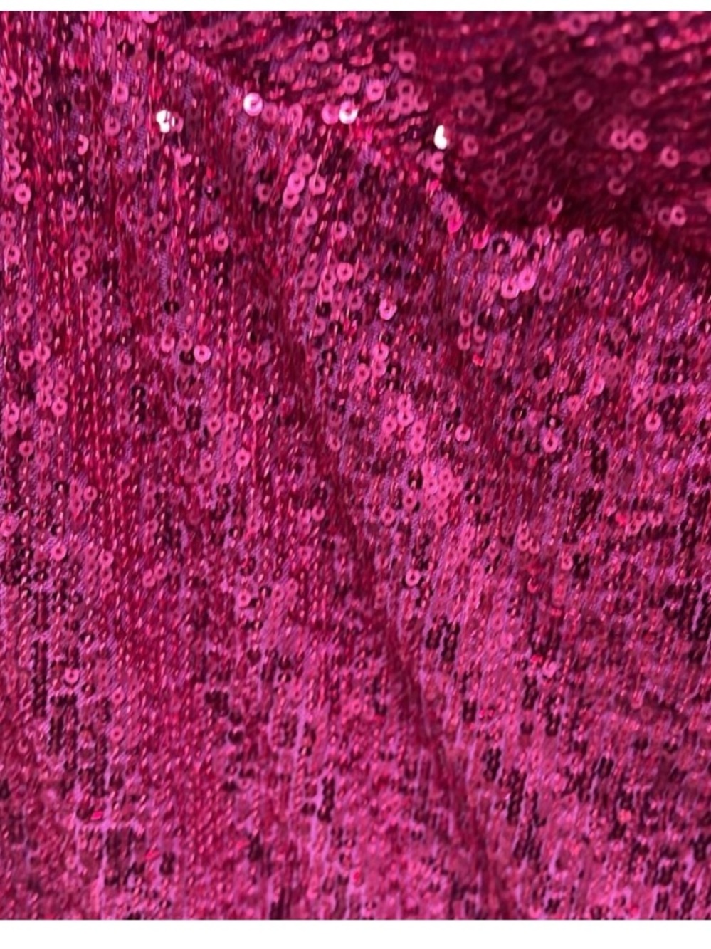 Eloquii Hot Pink Sequin Cowl Neck Mini Dress - Picture 5 of 8